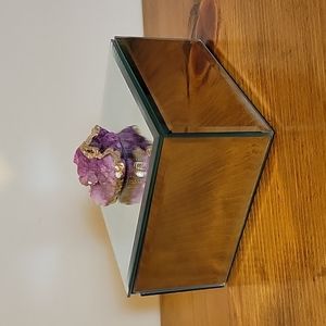 Geode mirror jewelry box